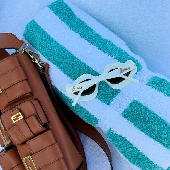 NEW Loewe LW40109U Paula's Ibiza Sunglasses in White - Picture 2 of 8